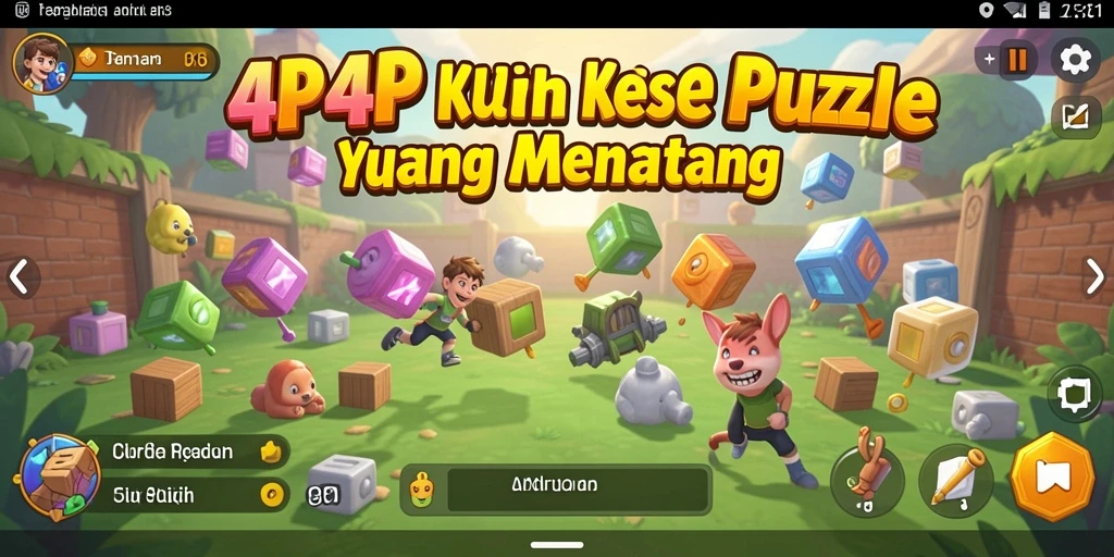 Gameplay menantang di 4P4P dengan teka-teki seru.