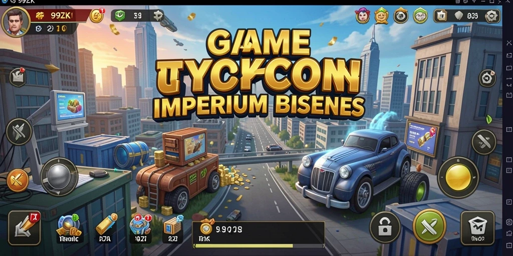 Screenshot gameplay 99ZK menampilkan pengelolaan bisnis yang sempurna.