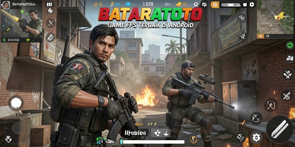 Gameplay intens di BATARATOTO dengan aksi FPS mendebarkan.
