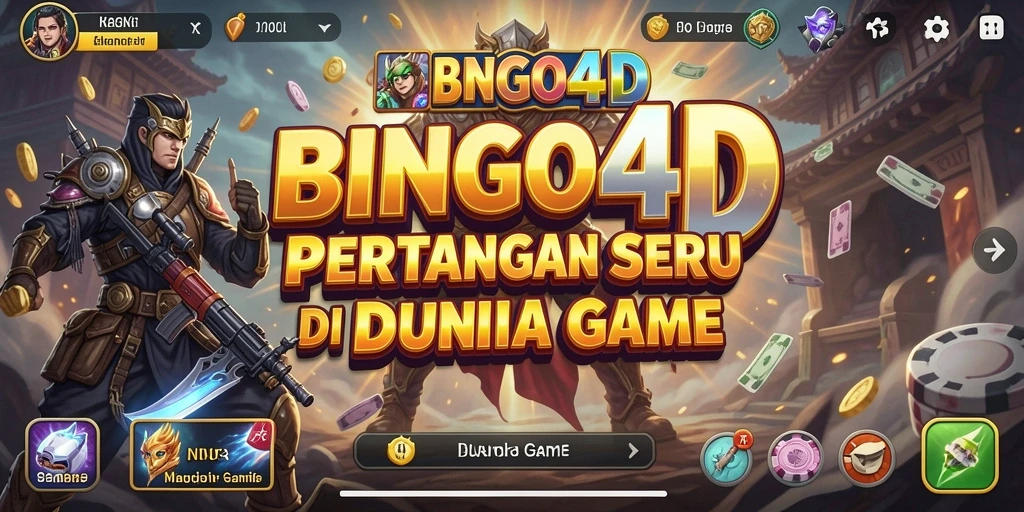 Screenshot BINGO4D menampilkan aksi pertarungan yang mendebarkan.