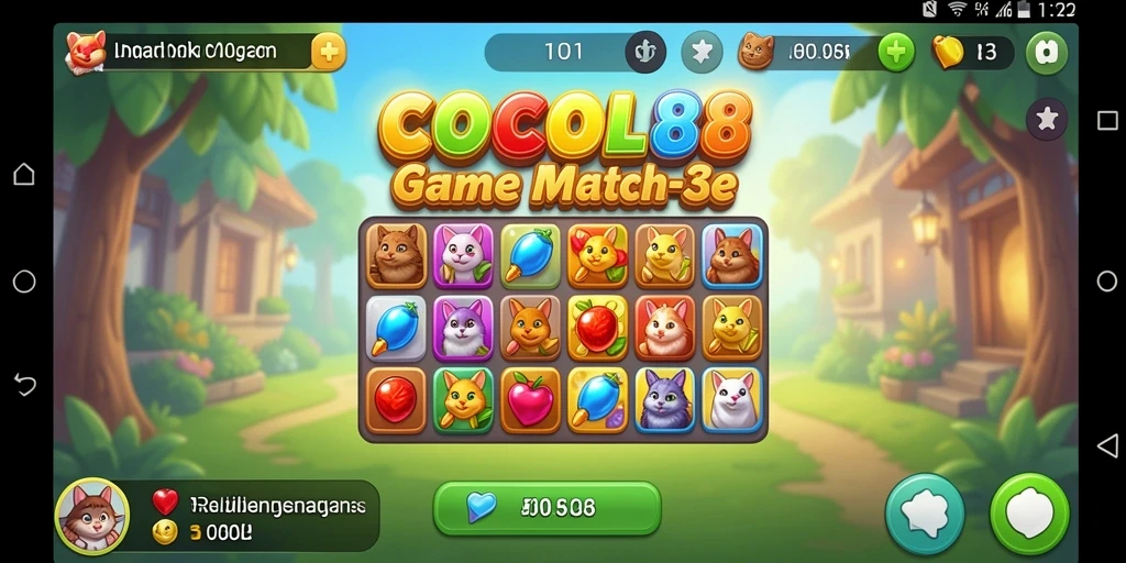 Tampilan gameplay seru dalam COCOL88 yang penuh warna.