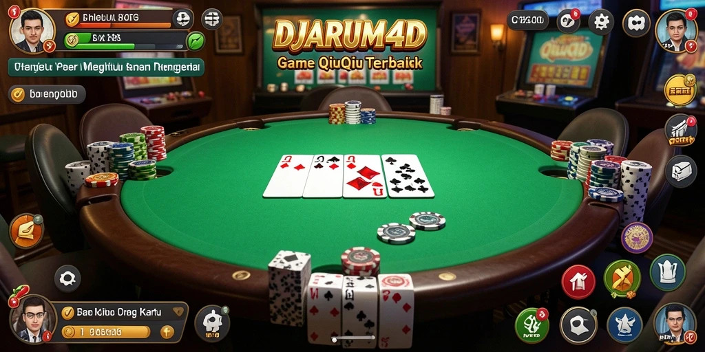 Tampilan menarik dari gameplay QiuQiu di DJARUM4D.