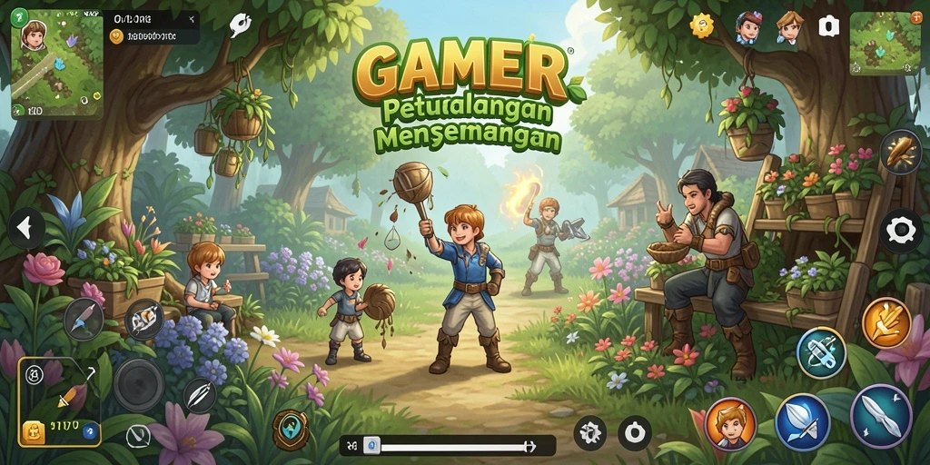 Tampilan menarik dari gameplay keren di GAMERP.