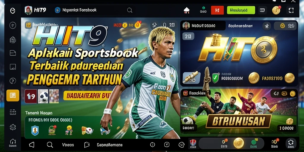 Screenshot HIT9 menampilkan antarmuka taruhan olahraga yang menarik.