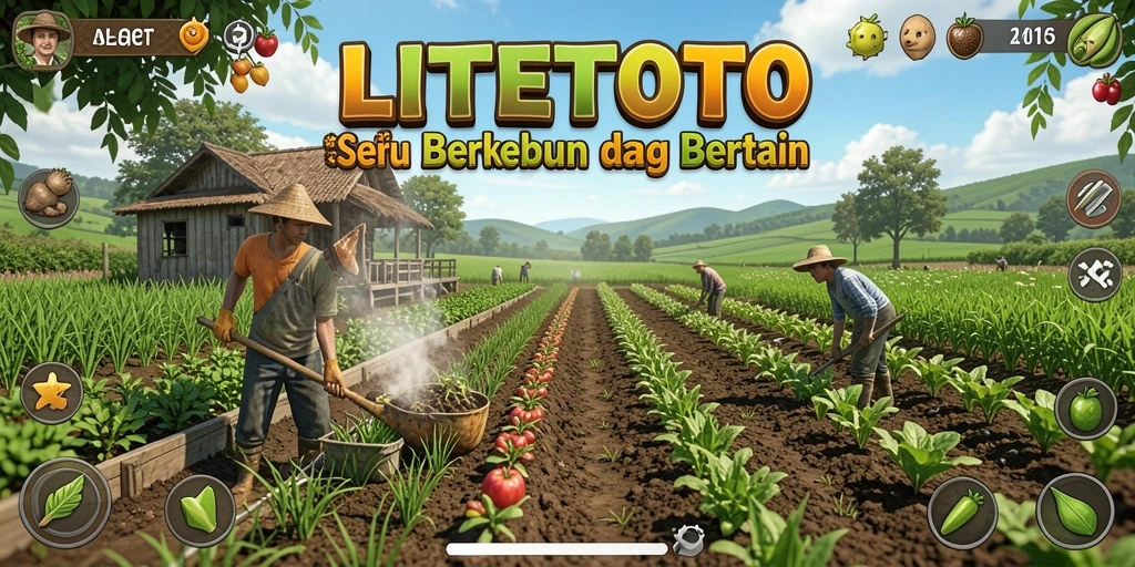 Gameplay seru dalam LITETOTO dengan beragam tanaman dan hewan.