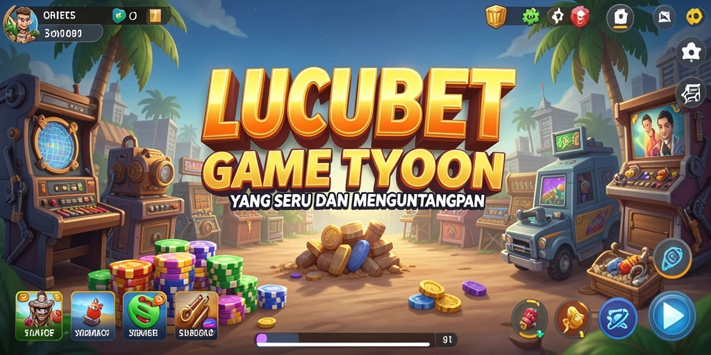 Tampilan gameplay LUCUBET yang mendebarkan dalam mengelola bisnis Tycoon.