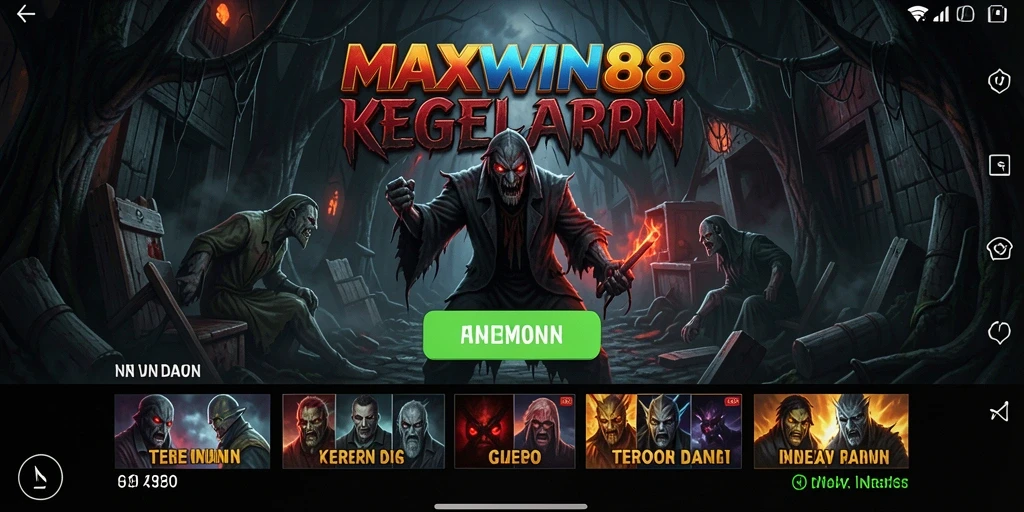 Screenshot gameplay MAXWIN88 yang menampilkan suasana mencekam.