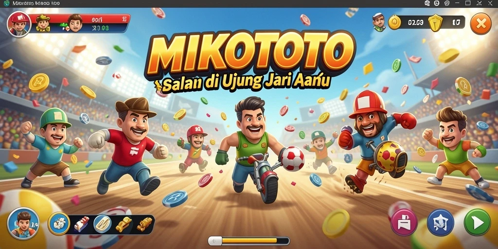 Gameplay seru di MIKOTOTO yang menampilkan balapan menantang.