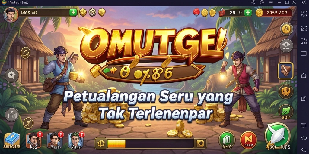 Tampilan gameplay menarik dari OMUTOGEL yang menawarkan petualangan epik.