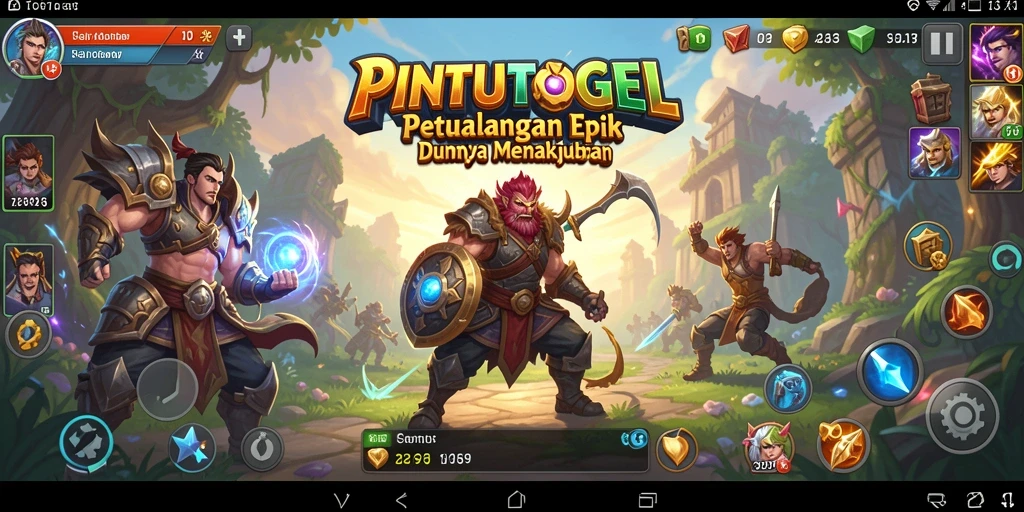 Tampilan menakjubkan dari gameplay RPG PINTUTOGEL dalam aksi.