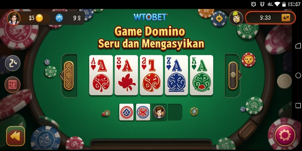 Tampilan screenshot game Domino dengan gameplay yang menarik.